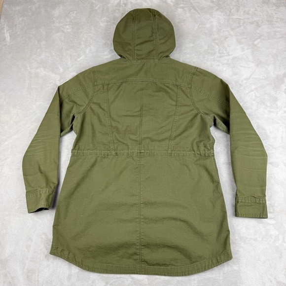 The North Face Military Jacket Womens Large Olive Green Ridgeside Utility Hooded - Picture 5 of 16